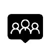 Schwarze geometrische Form